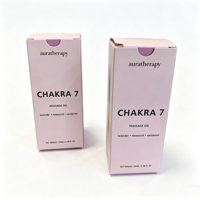 Boîtes d'emballage minimalistes roses personnalisées avec impression arrière dégradée arc-en-ciel pour huiles de massage et d'aromathérapie, avec poignée découpée