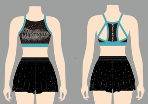 Tenues d'entraînement de cheerleading : Soutiens-gorge de sport, shorts, tenues d'échauffement, tenues de <span class=keywords><strong>danse</strong></span> de cheerleading All <span class=keywords><strong>Stars</strong></span>, vente chaude, tenues d'entraînement de cheerleading personnalisées pour adultes - Product Image 6