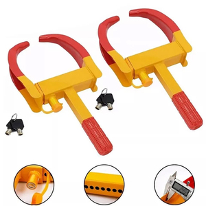 Serrure de roue en acier pince botte Auto camion RV bateau <span class=keywords><strong>remorque</strong></span> pour pneu griffe nouveau dispositif de remorquage <span class=keywords><strong>antivol</strong></span> - Product Image 5