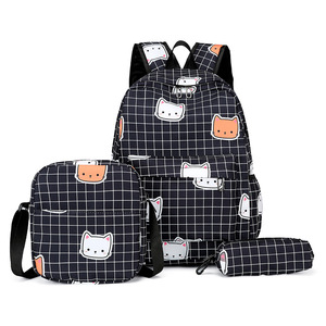 Custom Logo 3pcs Kids <b>Backpack</b> Set 3D Cartoon School Bag with Insulated Lunch Box Breathable Toddler Daypack OEM - Product Image 2