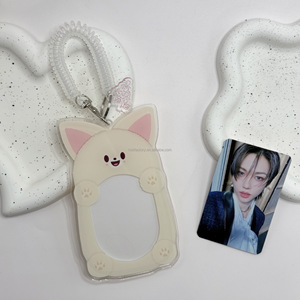 2025 venta al por mayor personalizado Kpop Sk Bp Bt Ive En Atee marco de fotos acrílico 3 pulgadas Mini tarjeta pantalla Photocard titular con llaveros - Product Image 6