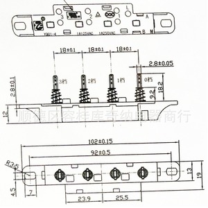 Interrupteur à bouton-poussoir 4 touches 3 vitesses MQ184C pour moteur de ventilateur, interrupteur à touches de piano intégré, pièce de panneau de commande électrique - Product Image 2