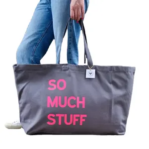 Özel Logo baskılı çevre dostu geri dönüşümlü kullanımlık düz toplu büyük pamuk tuval bakkal sepet alışveriş çantası