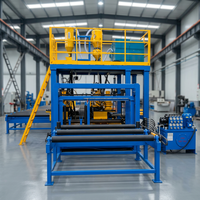 Nouvelle ligne de production de soudage à l'arc immergé pour poutres en I horizontales en acier CNC Pioneer, machine de soudage à l'arc immergé, assemblage et formage de poutres en H