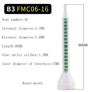 Resina mezclador estático boquillas de mezcla <span class=keywords><strong>Duo</strong></span> resinas epoxi <span class=keywords><strong>verde</strong></span> Rectangular 06-16 - Product Image 2