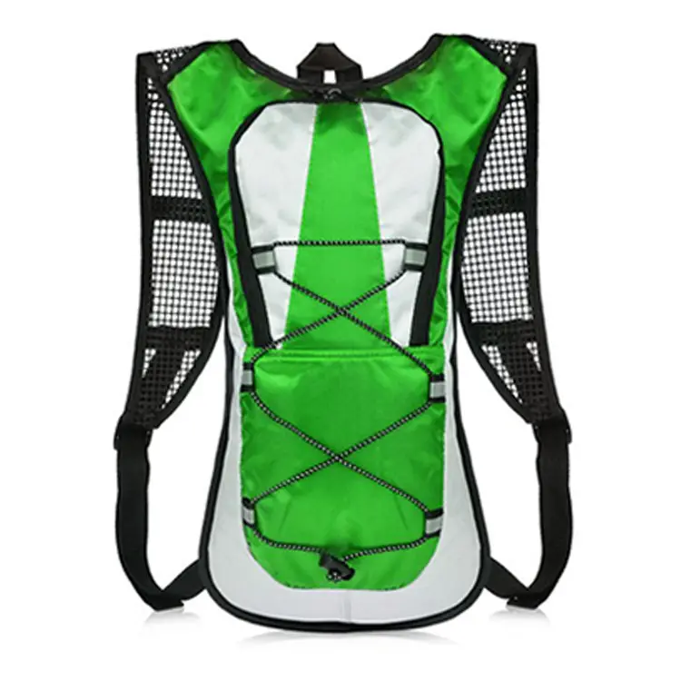 Cycling Lightweight Green Hydration Pack with 2L Water Bladder Cross Country Running Backpack