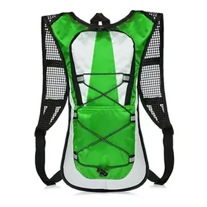 Cycling Lightweight Green Hydration Pack with 2L Water Bladder Cross Country Running Backpack