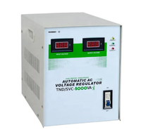 Régulateur de tension automatique monophasé 5 kVA TND SVC en cuivre avec servomoteur pour usage domestique 220 V