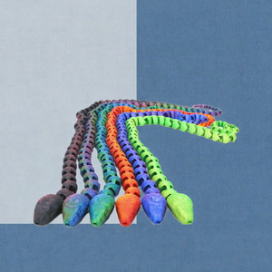 Collar Desestresante Unisex con Diseño de Serpiente Articulada Impreso en 3D para Niños, Material PLA, Embalaje Original, 7-12 meses - Product Image 3