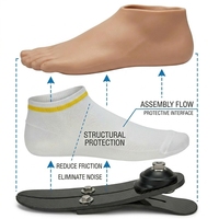 Chaussettes silencieuses professionnelles pour prothèses de jambe - Chaussettes coussinées pour amputés, confort optimal