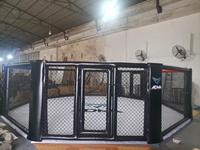 Sol de fitness, niveau/scène, ring de boxe, cage d'entraînement surélevée pour la boxe et le MMA, OEM personnalisé
