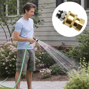 Accesorios de arandela de presión de conector rápido, conector de rosca hembra M14 y conector macho de latón, presión de 1/4" - Product Image 5