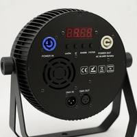 Mini projecteur LED plat 18x10W RGBWA UV 4-en-1 5-en-1 6-en-1 DMX512 pour éclairage de scène, mariage, événement, église