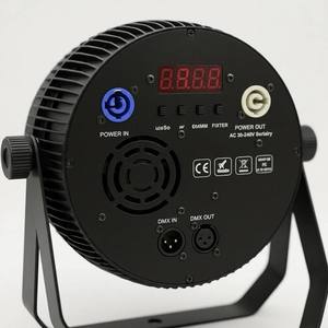 <span class=keywords><strong>Mini</strong></span> projecteur <span class=keywords><strong>LED</strong></span> plat 18x10W RGBWA UV 4-en-1 5-en-1 6-en-1 DMX512 pour éclairage de scène, mariage, événement, église - Product Image 5