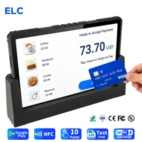 Tableta POS Android de Escritorio con Lector NFC y Base de Carga para Punto de Venta Minorista y Pago de Clientes