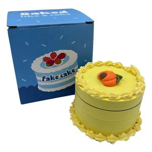 FakeCake Grinder Cupcake Herb Grinder White Strawberry Cake Cute Girl Princess Grinder - Product Image 5