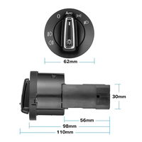 Commutateur automatique de phares à double capteur 3BD941531 1C0941531 1U0941531D 6Q0941531M pour Volkswagen