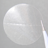 Autocollants ronds transparents en PET, étiquettes d'étanchéité imperméables vierges avec ligne de déchirement facile, autocollants de scellage pour emballage de boîtes