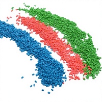 Masterbatch coloré vert, rouge, bleu, violet, rose pour l'industrie de l'emballage (ABS, PP, PE, PS, PC, TPU, PMMA)