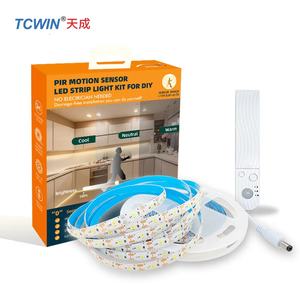 Tcwin 2835 trắng cảm biến ánh sáng dải ánh sáng 5M 60LEDs 6V Battery Powered cầu thang trang trí ai-tối ưu hóa cảm biến ánh sáng ứng dụng điều khiển - Product Image 2