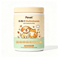 Pevet 8-en-1 Multivitamines à croquer pour chiens : Soutient la peau, le pelage, les articulations, le cœur, la digestion, la santé urinaire, la vision et la santé bucco-dentaire – Stock privé