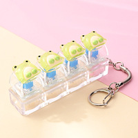 Dumpling Clicker : Anti-stress unique en forme de boulette vapeur, jouet à presser, porte-clés, petit pendentif en silicone, cadeau de décompression
