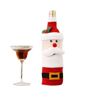 <b>Cheap</b> Christmas Promotion <b>Gift</b> Red Wine Bottle Christmas Decorative Bags for Party Decoration Covering Wine Bottles - Product Image 2