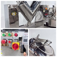 Mélangeur de poudre en acier inoxydable 304 de 300 L en forme de V, mélangeur rotatif industriel pour poudre sèche, pour le mélange d'aliments et de cosmétiques
