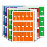 Colorido A4 impermeable autoadhesivo Cable etiqueta pegatina piezas de telecomunicaciones para herramientas de marcado de etiquetas de identificación