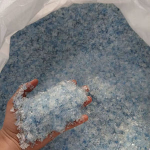เม็ดพลาสติก PET รีไซเคิล สีฟ้าใส เกล็ด HDPE เกรดสำหรับฉีดขึ้นรูป วัตถุดิบสะอาดสำหรับทำเส้นใยและแผ่น - Product Image 3