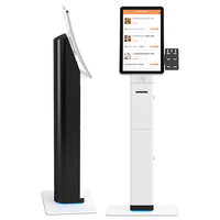 Quiosco Elegante con Pantalla Táctil Curva de 23.6 Pulgadas, Sistema Operativo Android/Linux/Windows, Función POS para Comercio Minorista y Hostelería