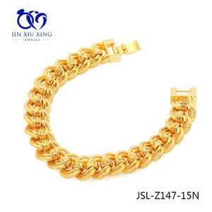 Pulsera de Latón Chapada en Oro de 24K para Hombre JXX JSL-Z147, Cadena de Doble Capa a la Moda para un Estilo Clásico, Ideal para Aniversarios - Product Image 5