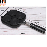 Plaque de cuisson pour sandwichs et toasts, moulée par pressage à chaud, pour camping en extérieur, compatible feu direct, avec clip de fixation pour bord de pot