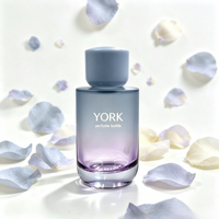 Botol Parfum Spray Kaca 100ml dengan Dasar Tebal, Warna & Logo Dapat Disesuaikan, Botol Kosong dengan Cetak Sablon