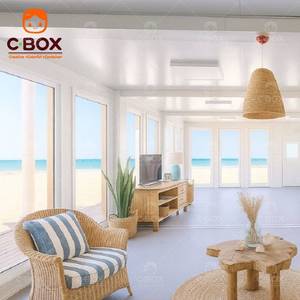 บ้านสำเร็จรูป Cbox แบบโมดูลาร์หรูหรา สำหรับพื้นที่ใช้งานกลางแจ้ง ทนลมแรง ใช้เป็นสำนักงาน ที่อยู่อาศัย หรือบ้านคอนเทนเนอร์แบบแพ็คสำเร็จ - Product Image 4