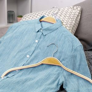 Custom Logo Luxury Jeans Pants Fur Clothing Hangers <b>Clips</b> Bag Eco-Friendly Durable Black Rose Gold Silver Gold Plastic Hangers - Product Image 6