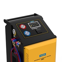 Recargador Automático de Aire Acondicionado para Automóviles LM708 R134A, Máquina Portátil de Recuperación de Refrigerante para Automóviles