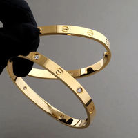 Bracelet de luxe en acier inoxydable plaqué PVD or et argent véritable, avec tournevis, pour hommes et femmes, vente en gros