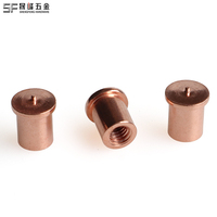 Stud Pengelasan CD M4 M5 M6 Metrik/Imperial Tipe IT Baja Karbon Berlapis Tembaga Kepala Flens Kelas 4.8 & 6.8 Stud Pengelasan