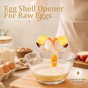 Cortador de Huevos Ecológico 2026 de Plástico y Acero Inoxidable, Herramienta de Cocina Creativa para Abrir Huevos Cocidos o Crudos - Product Image 4