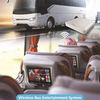 Moniteur de bus Android avec écran LCD IPS de 10/11,6 pouces, GPS, Android Auto, carte SD, USB et TV pour sièges de bus et fourgons