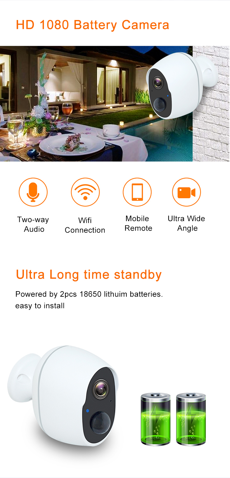 RSH Smart TUYA App Home security Wireless IP 1080P WiFi mini network camera