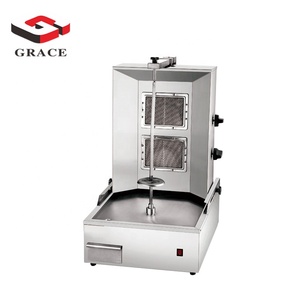 Máquina Comercial Automática de <span class=keywords><strong>Shawarma</strong></span> y Kebab a Gas Vertical de <span class=keywords><strong>2</strong></span> Quemadores y 220V - Product Image 2