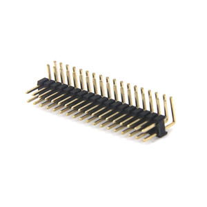 2.0mm nam tiêu đề pin 2x18pin đôi hàng đồng thau mạ vàng cắm bảng kết nối góc 90 độ màu đen - Product Image 1