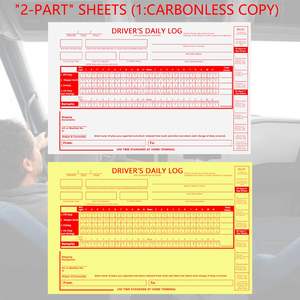 2Ply karbonsuz sürücü günlük günlük günlük kitap detaylı sürücü araç muayene raporu ile 8.5x5.5Log kitap kamyon için basitleştirilmiş Recap - Product Image 3