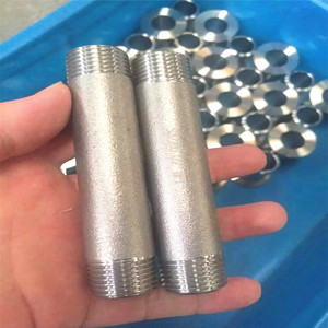 A106 lắp ống đóng đầy đủ ren ống núm vú thép carbon đánh bóng tròn Thùng thép đen ống thép carbon núm vú S80 - Product Image 3