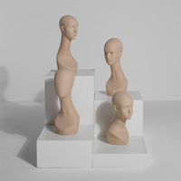 Envío Rápido, Maniquí de Cabeza Unisex de FRP Resistente, Modelo de Cabeza para Exhibición de Ropa, Hermoso, Decorativo y Práctico