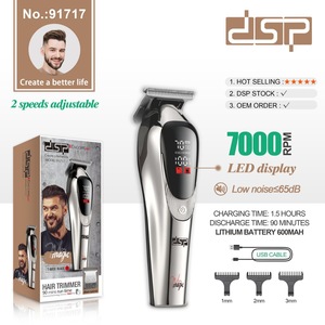 Tondeuse à cheveux électrique Dsp Dansong, rechargeable par USB, lame en acier inoxydable, pour salon et usage domestique - Product Image 5
