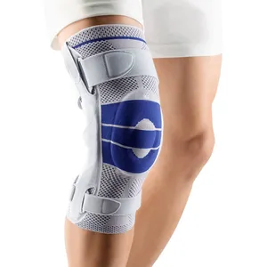 घुटने Wraps वुटने की चक्की के साथ स्टेबलाइजर सिलिकॉन जेल वसंत समर्थन Hinged Kneepads रक्षक घुटने संभालो संपीड़न आस्तीन