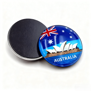 Wholesale Personalized Printed Dome Sticker for City Landmarks and Tourism Retail Glass <b>Fridge</b> Magnet - Product Image 5